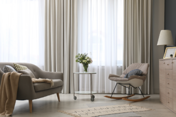 Gordijnen bij zithoek