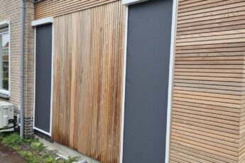 Zwarte screens buitenzonwering