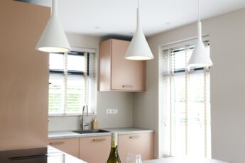 houten lamellen in de keuken