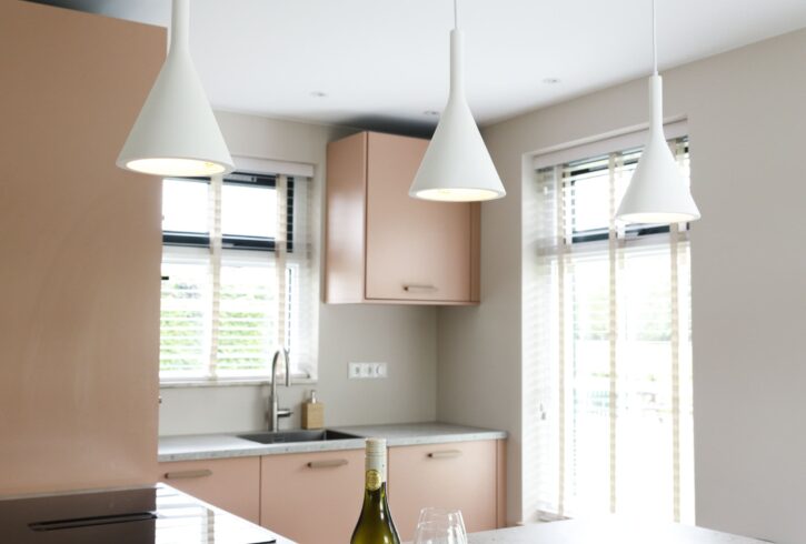 houten lamellen in de keuken